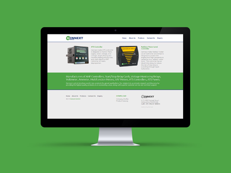 Gennext Control Website Design